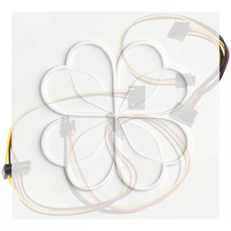4Pin To 2 Port 3 Port HDD SSD SATA Power Socket Cable Connector For 6000 8000 ATX PSU Mainboard 628568-001