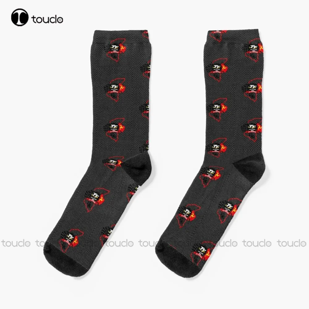 

Isle Of Man Tt 2022 Socks Men Athletic Socks 360° Digital Print Fashion Creative Leisure Funny Art Abstract Oil Painting Socks