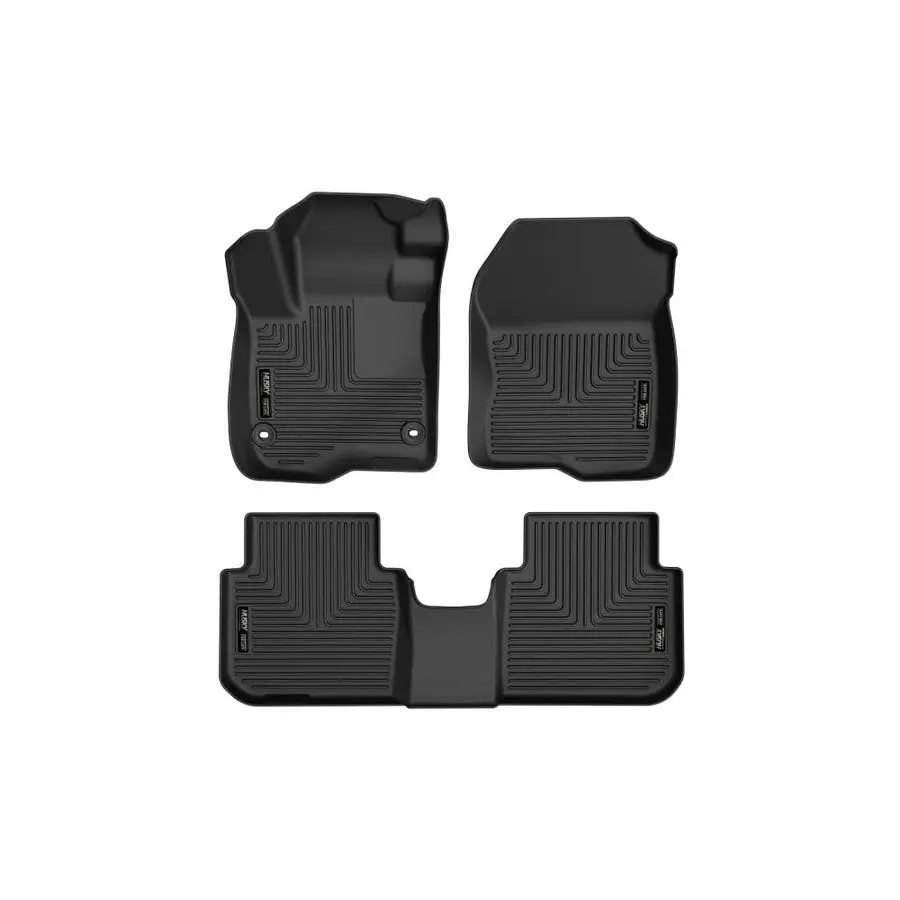 

Weatherbeater Floor Mats Fits 20242025 Honda CRV Includes Hybrid Models Front amp 2nd Row, 3pc Black 99411