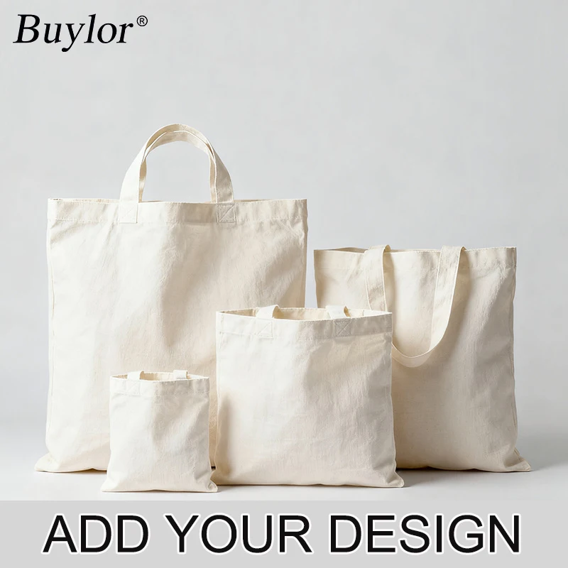 

Buylor 10 шт. Холщовые сумки на заказ, женские экологически чистые тканевые сумки для покупок, подарочная сумка с принтом, индивидуальная сумка с добавлением вашего логотипа