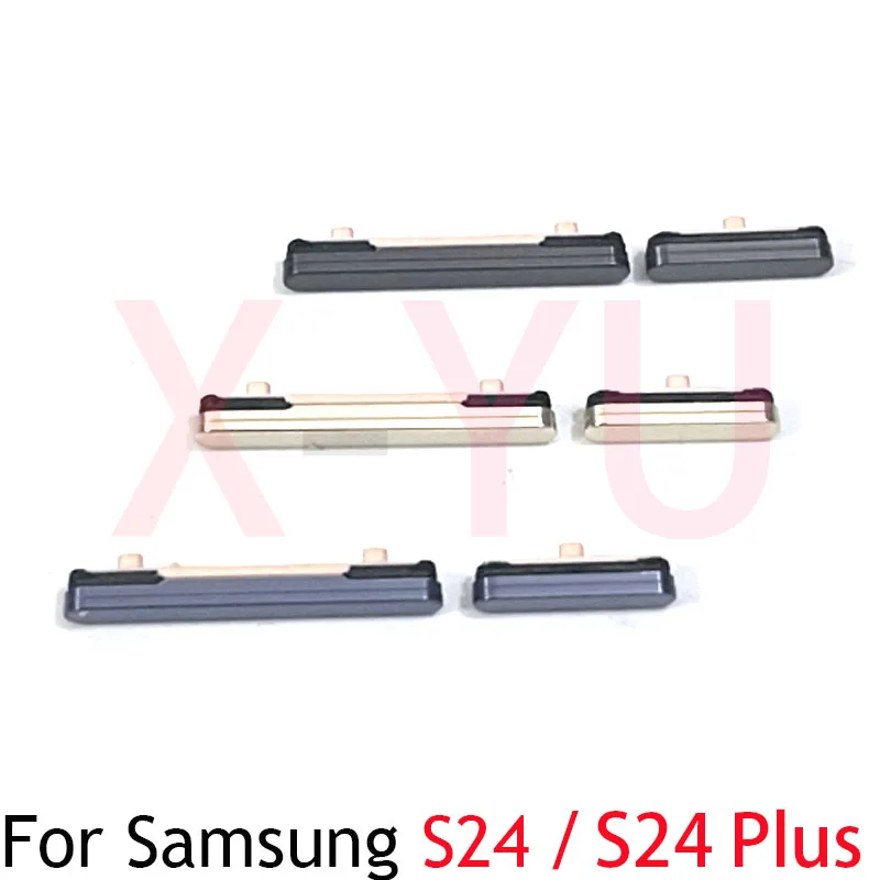 For Samsung Galaxy S24 Plus Ultra Power Button ON OFF Volume Up Down Side Button Key Replacement Parts