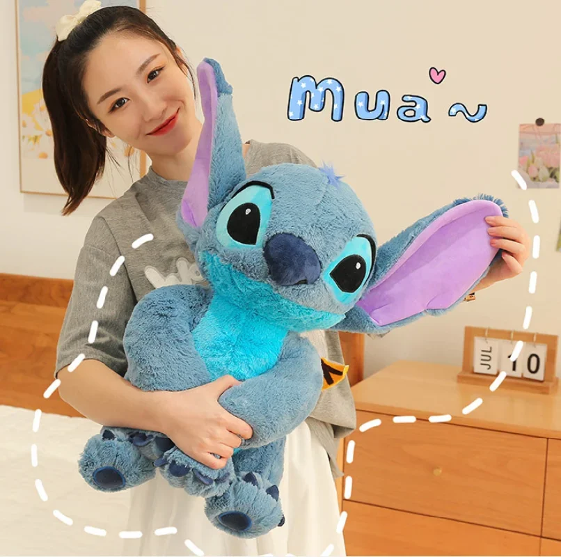 30/45/60/80/110cm Disney Anime Lilo &Stitch Plush Toy Cartoon Cute Angel Stich Animal Peluche Figura Kids Stuffed Plush Toy Gift