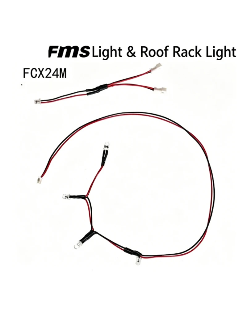 FMS 1/24 Scale Camel Cup Land Rover Discovery Range Rover RC Crawler Upgrade Roof Light, Roof Rack LED Light for A4 Model