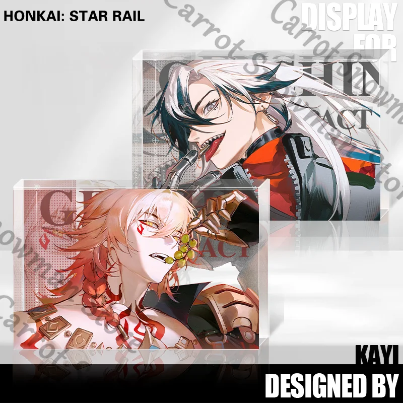 Anime Honkai: Star Rail Mydei Boothill Avventurina Mattoni acrilici Tavola in piedi Alta trasmittanza Cospaly Cartoon Decorare