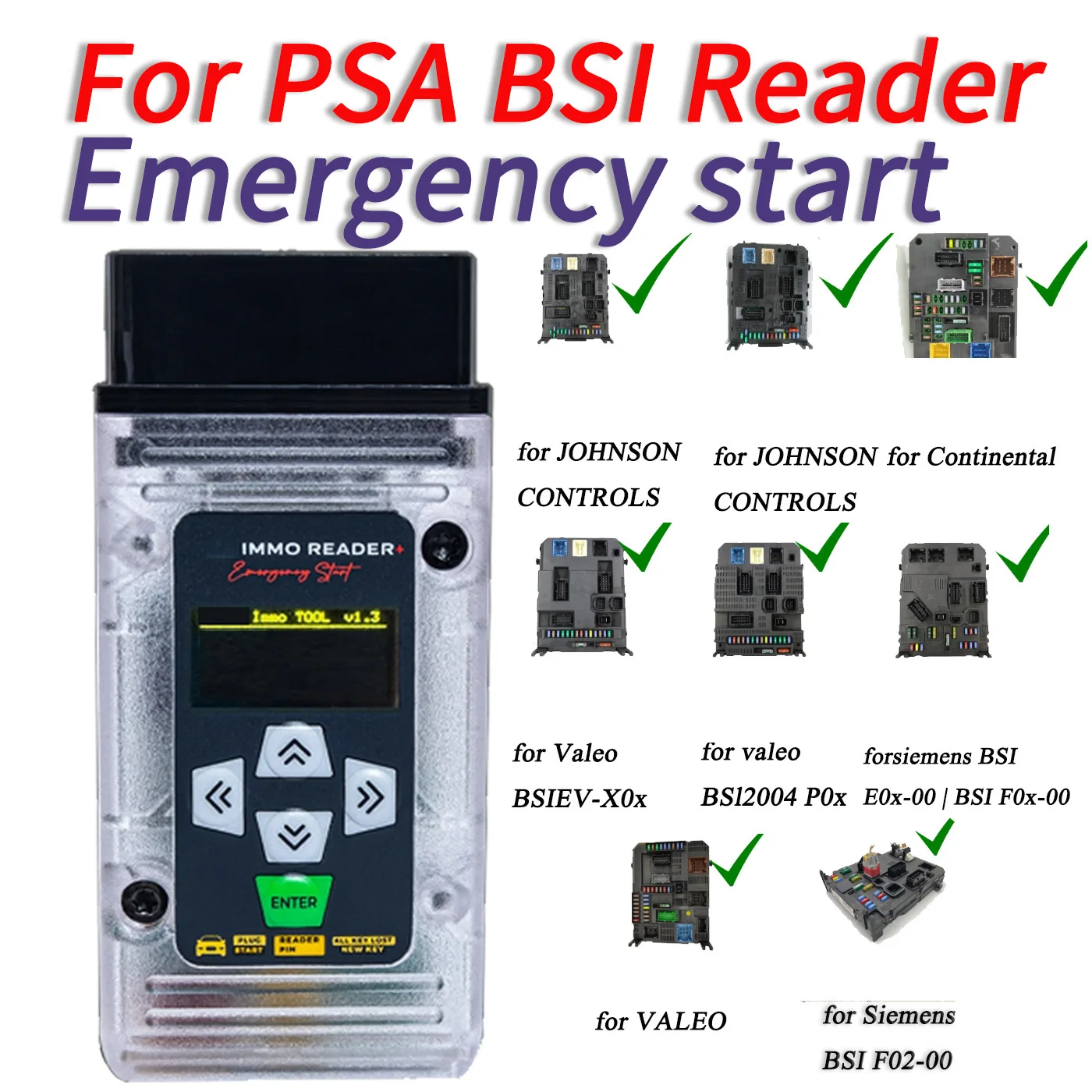 Zdjęcie 6: Narzędzie awaryjne dla ślusarzy samochodowych do PSA Peugeot Boxer CAN Immo Emulator 3-w-1 Czytnik kodów Immo do warsztatu, do zabezpieczeń samochodowych