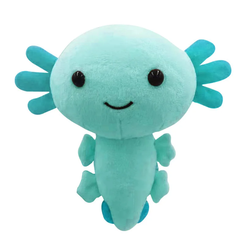 7PCS Kawaii Salamande Plush Toy Soft Stuffed Animals Plushie Halloween Axolotl Doll Baby Sleeping Pillow Kids Girls Gift