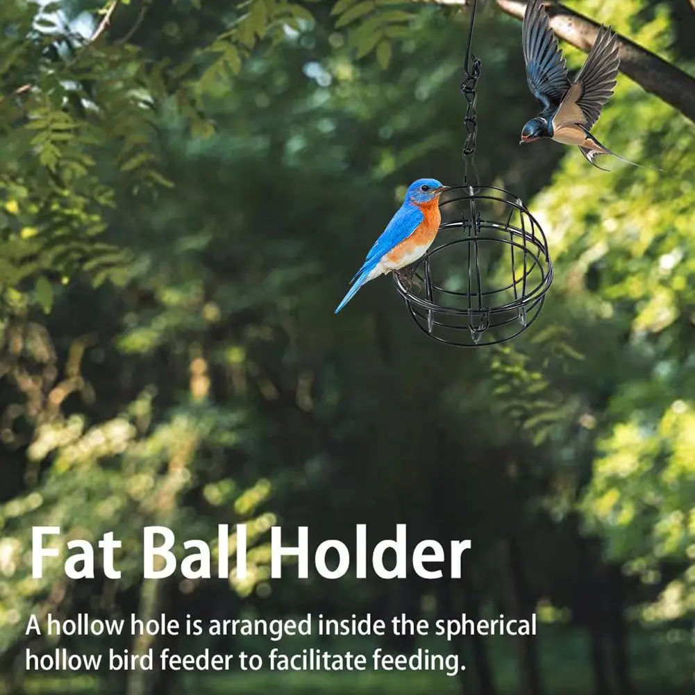 Suet Ball Feeder Bird Suet Balls Holder For Bird Feeding Metal Bird Feeder Fat Ball Bird Feeders Energy Suet Ball X5A4