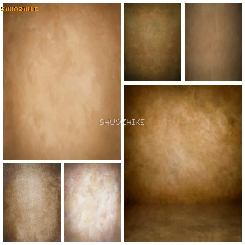 

Brown Photography Backdrop Solid Color Abstract Gradient Texture Newborn Kids Adults Portrait Photobooth Background Photo Props