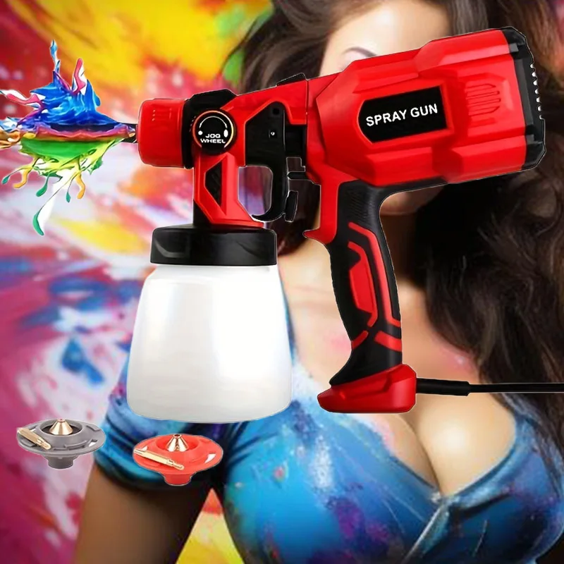 550W High Power Spray Gun  Paint Spray Gun, Electric Latex Paint Spray Gun Effortless Spraying And Cleaning For Furniture, Cars