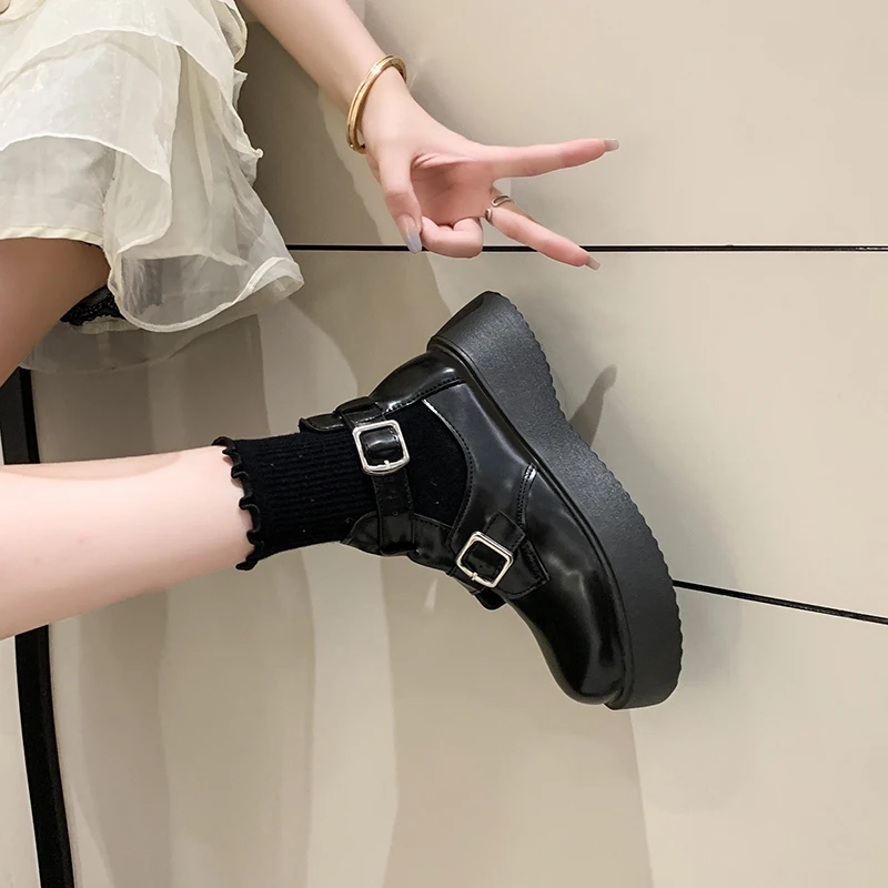 2022 New Brand Lolita Mary Janes Women Shoes Autumn Sandals Fashion Flats Platform Oxford Shoes Casual Ladies Dress Cozy Zapatos