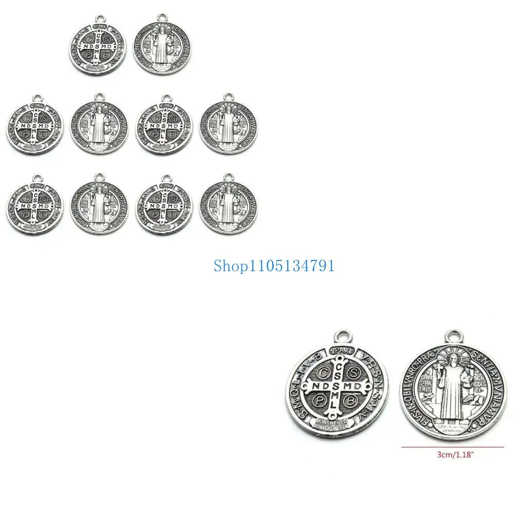 

98 -километровый медаль Медалла де Сан Бенито Святой Бенедикт Медальон Шарм Подвесное ожерелье