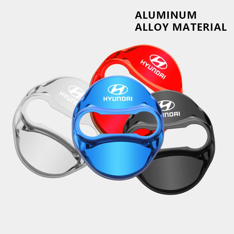 4 قطعة قفل باب السيارة غطاء الفولاذ المقاوم للصدأ حماية اكسسوارات لشركة هيونداي جينيسيس N-LINE I10 I20 I30 I40 IX20 IX35 كونا جيتز