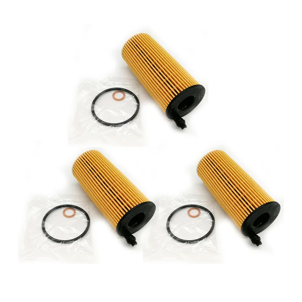 

3PCS Engine Oil Filter for Bmw N57 3.0L N47 2.0L 11428507683 X5 X3 328d 535d F06 F15 F21 F22 F34 F35 F80
