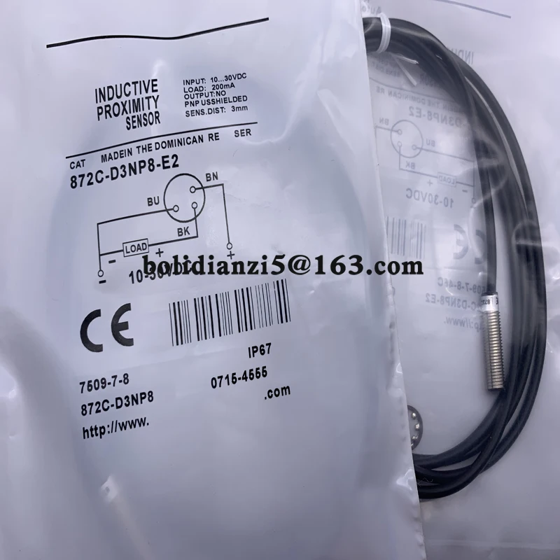 Nieuwe Nabijheidsschakelaar Sensor 872c-d3np8-e2 872c-d3nn8-e2 872c-d3np12-j2 872c-d5nnn18-e2 Op Voorraad