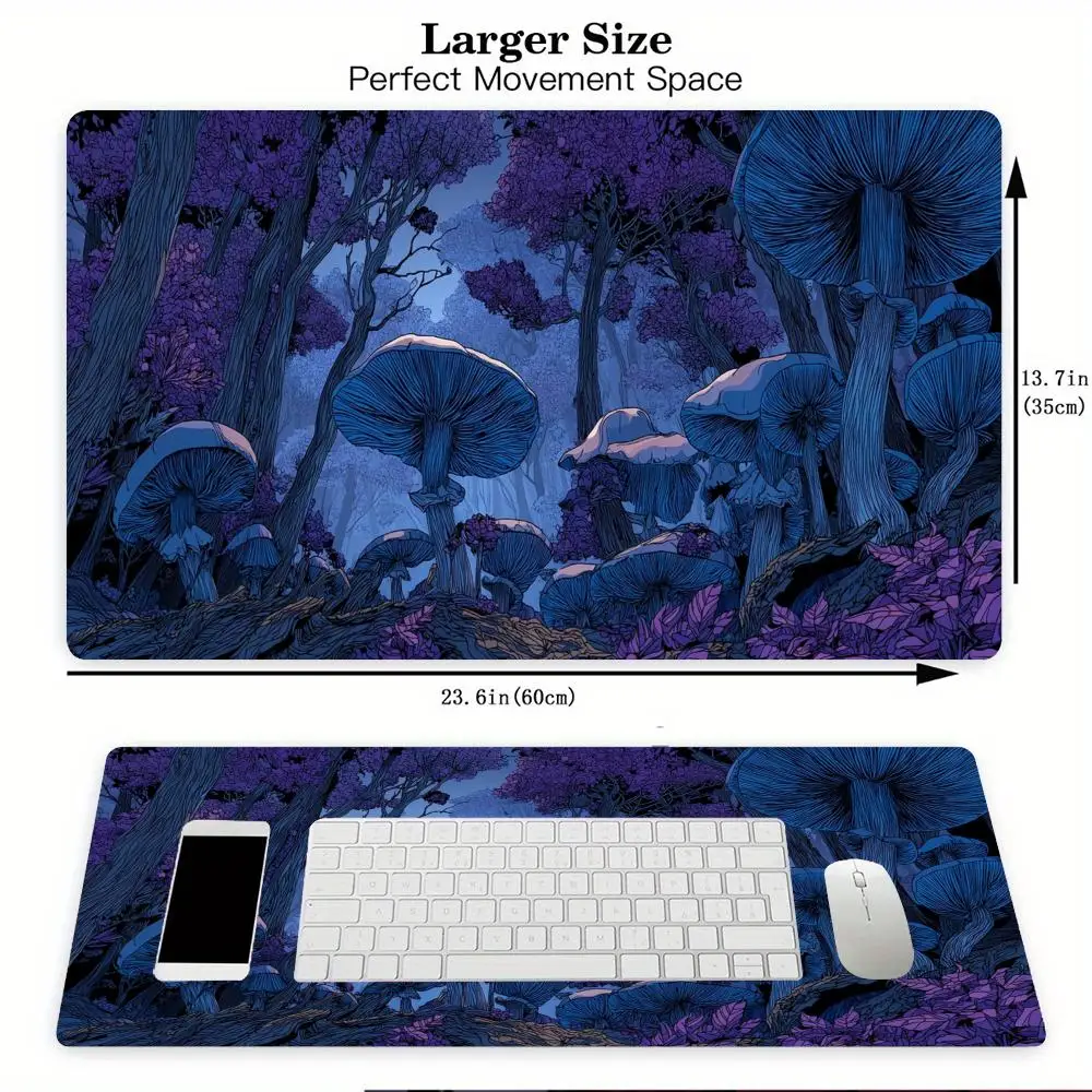 Fantasy giant mushroom forest MTG Playmat Magic Card Battle Mat Non-Slip Durable 35X60CM Commander playmat tapete magic mtg