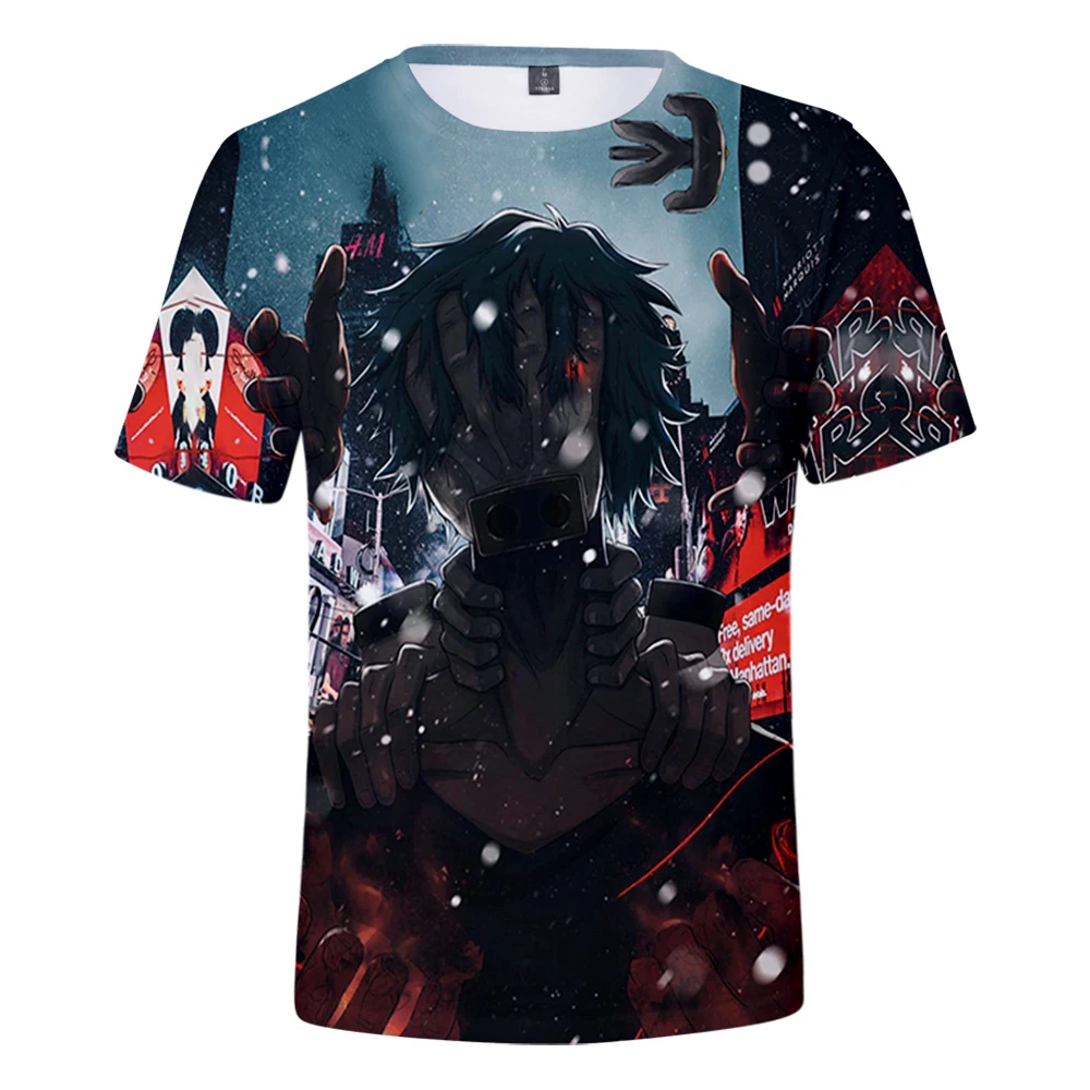 My Hero Academia Shigaraki Tomura 3D Spring Summer Preppy Style Men/Women Street Clothes T-shirt Youthful Retro Innovation