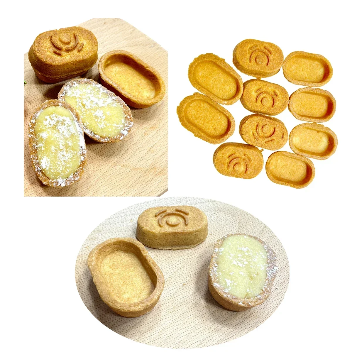 Personalized Logo Egg Tart Maker Oval Shape Cookies Press Machine 110/220