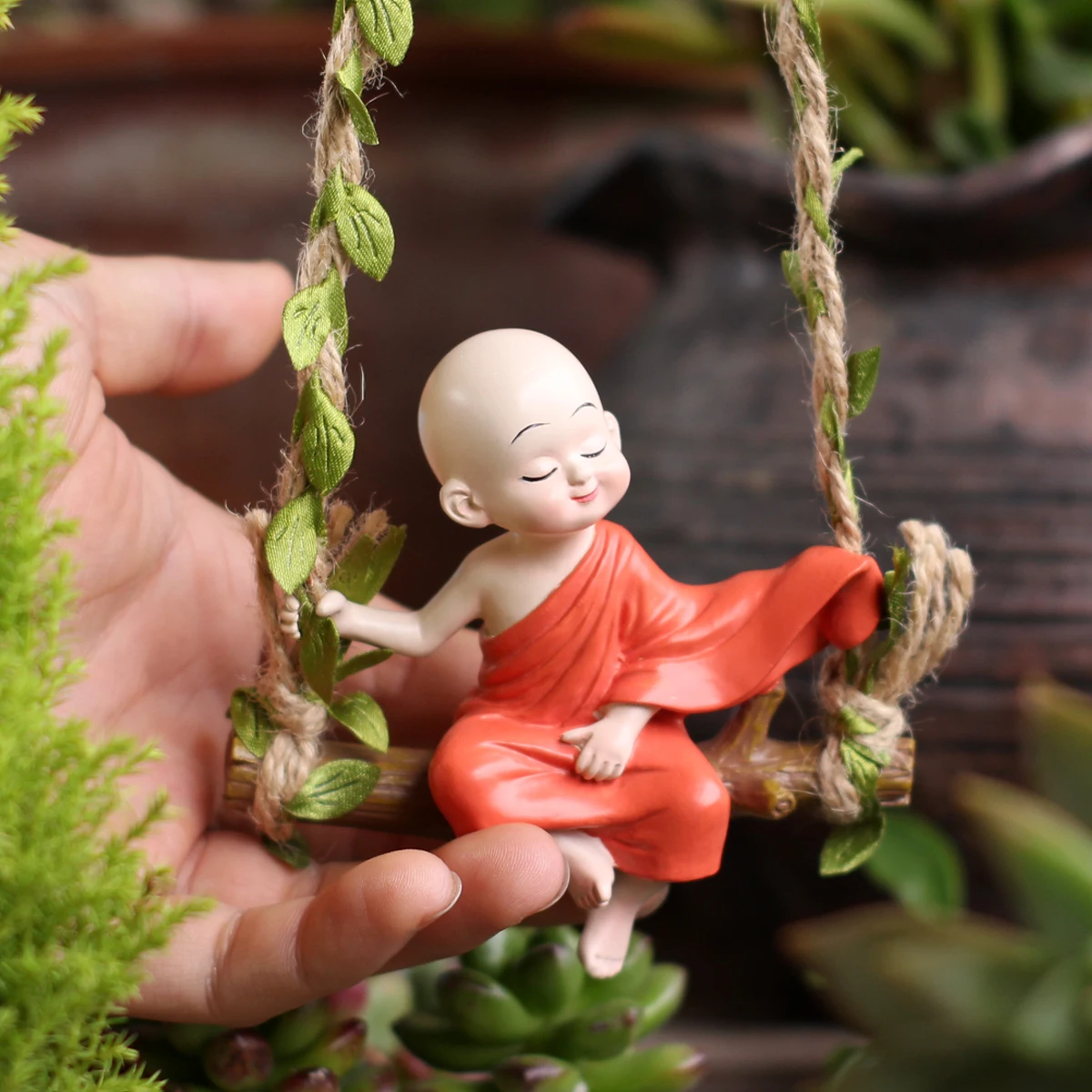 1 Piece of Tree Vine Autumn Thousand Monk, Creative Garden Bonsai Decoration Pendant, Home Balcony Decoration Pendant