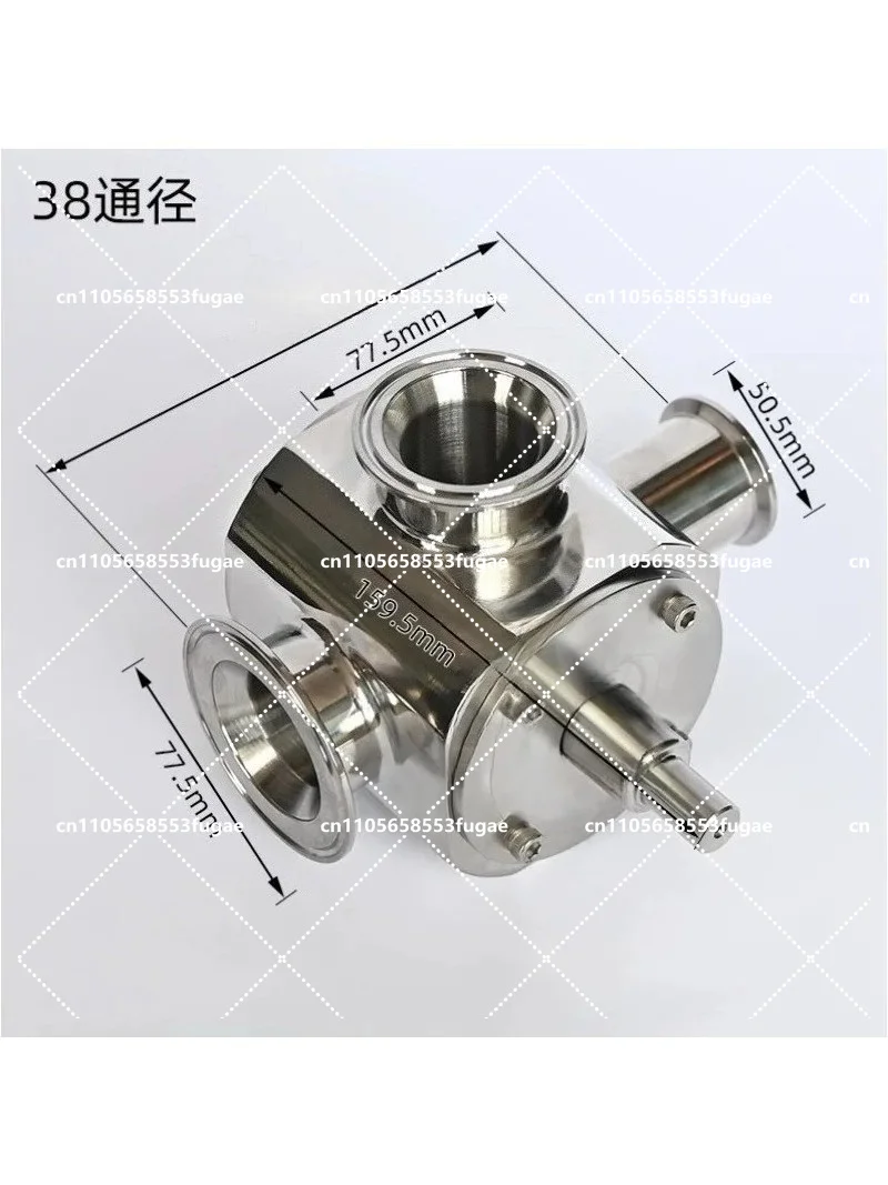 Pneumatic Rotary Valve for Sanitary 3-Way Aseptic Paste Filling Machine | Stainless Steel Changeover Part