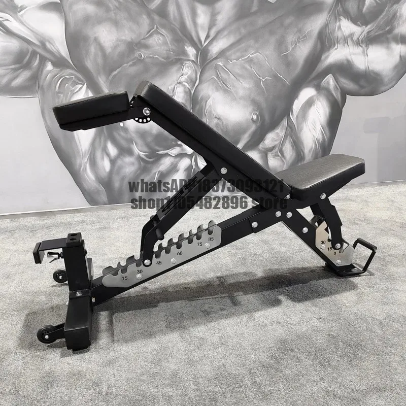 Household Multi-Functional Adjustable Angle Dumbbell Bench Foldable Three-section Dumbbell ChairWeight Lifting Workout Bench