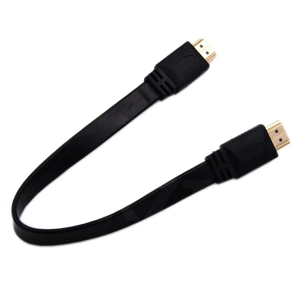 HDMI-Compatible Cable Full HD Short HDMI-Compatible Male to Male Plug Flat Cable Cord for Audio Video HDTV TV PS3 0.3M 0.5M 1M