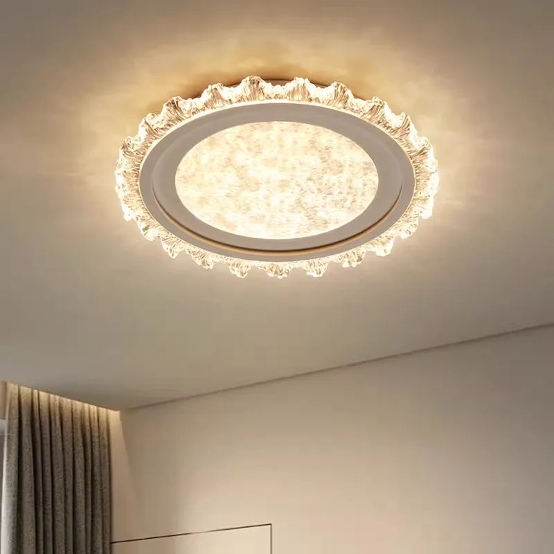 

Modern Luxury Lustre Crystal Ceiling Light For Living Dining Room Round Ceiling Chandelier Lamp Bedroom Led Ceiling Hanging Lamp