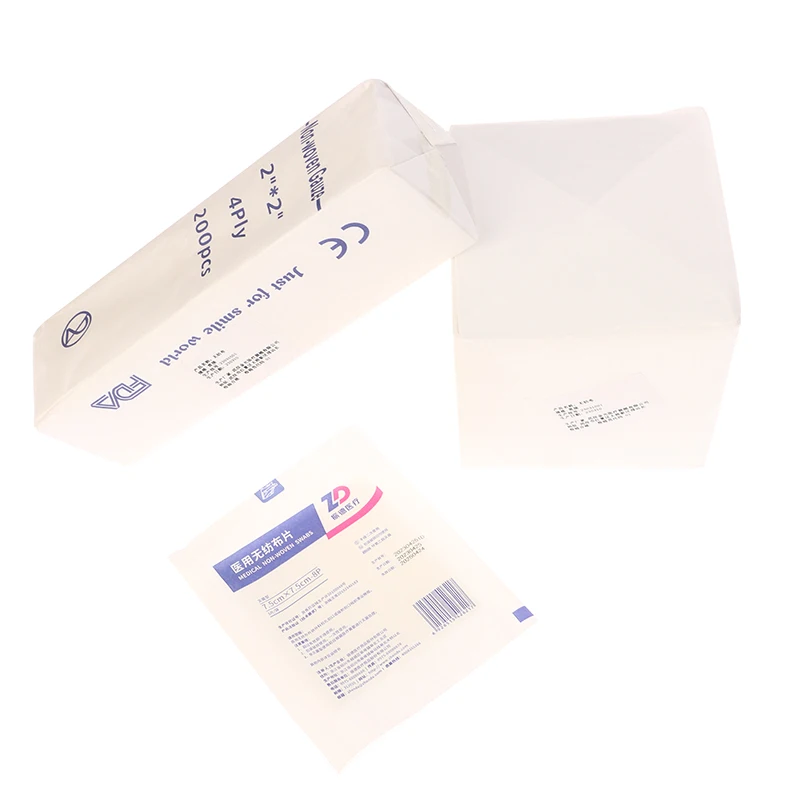 1Pack Gauze Pad Cotton First Aid Kit Emergency Waterproof Wound Dressing Sterile Gauze Pad Accessories