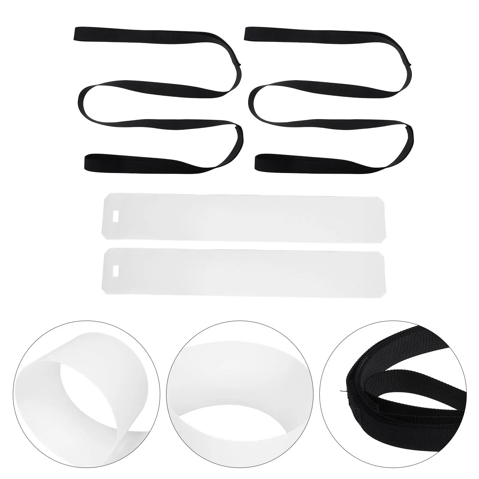 2Sets Appliance Moving Kit Plastic Slider Pull Strap Heavy Duty Furniture Moving Mat 48.43x8.07inch Floor Protector for Hardwood