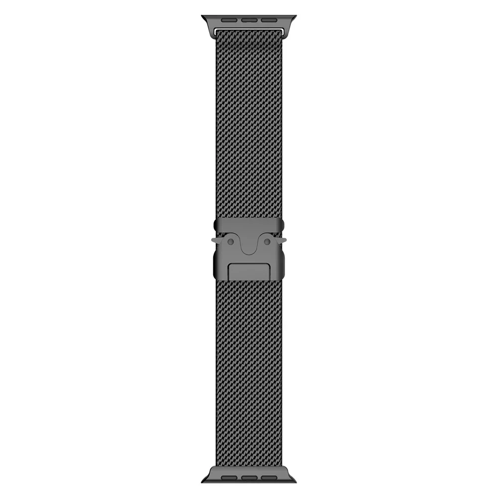 Milanese Loop Strap für Apple Watch Band Ultra 2 49 mm 46 mm 45 mm 44 mm 42 mm Edelstahl Metall für iWatch Serie 10 9 8 7 6 5 4 – Detail 11