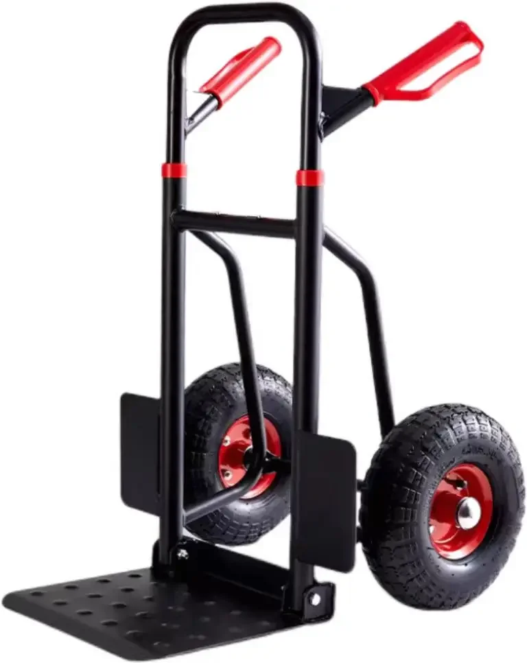 

Cart Wheels 2 Elastic Ropes Foldable Hand Truck Anti-Slip OEM Heavy Collapsible Trolley Portable Platform Luggage