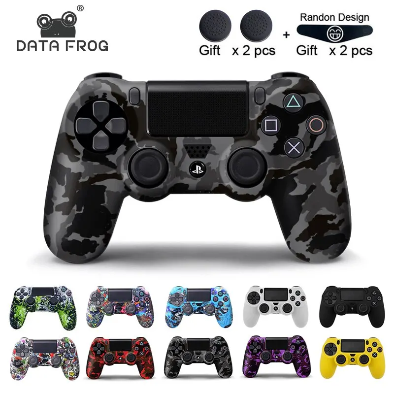 DATA FROG For SONY Playstation 4 PS4 Controller Protection Case Soft Silicone Gel Rubber Skin Cover For PS4 Pro Slim Gamepad