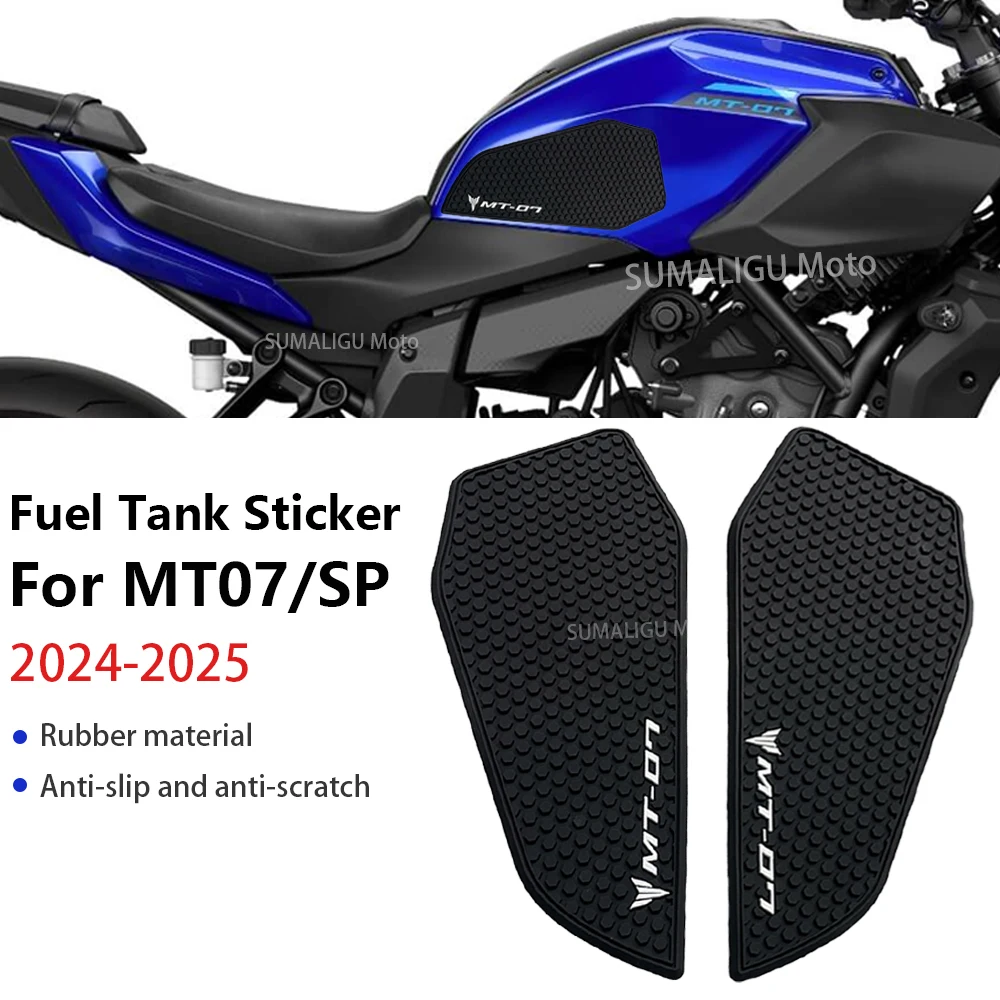 For Yamaha MT-07 MT07 SP 2025 motorcycles Accesorios Fuel Tank Sticker Decal Grip Pad Tank Pad Knee Pads