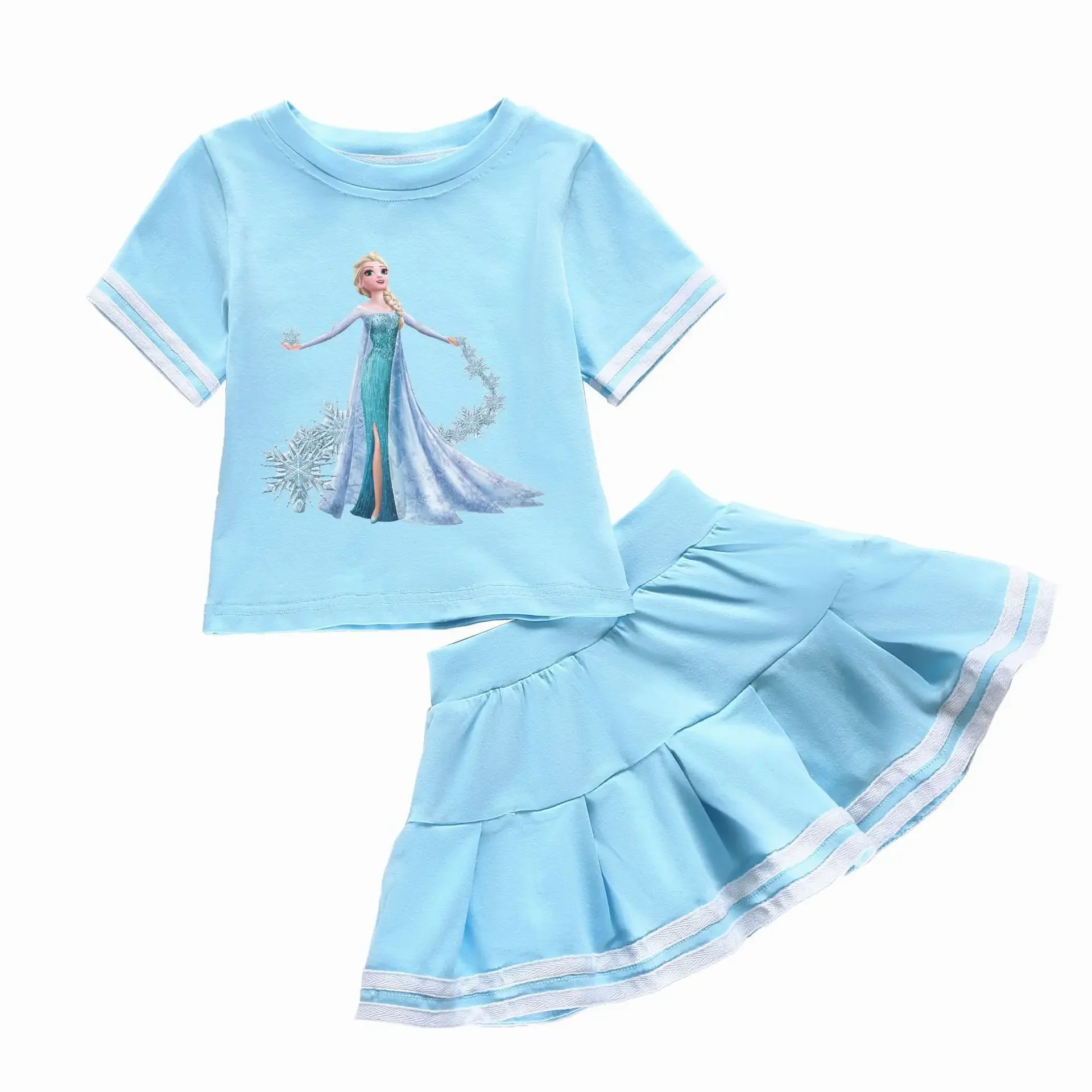 Children's Half Body Group A-line Skirt Medium Style Children's Dress Girl Clothing Female Child Clothes Summer Suit for Girl