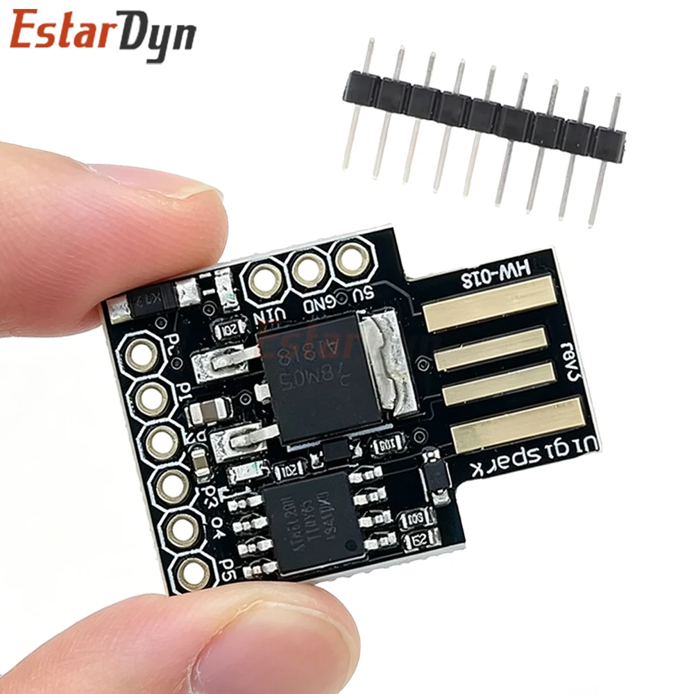 Placa Mini USB Estardyn Digispark ATtiny85, No Requiere Programador, Compatible con IDE con Conectores de Pines