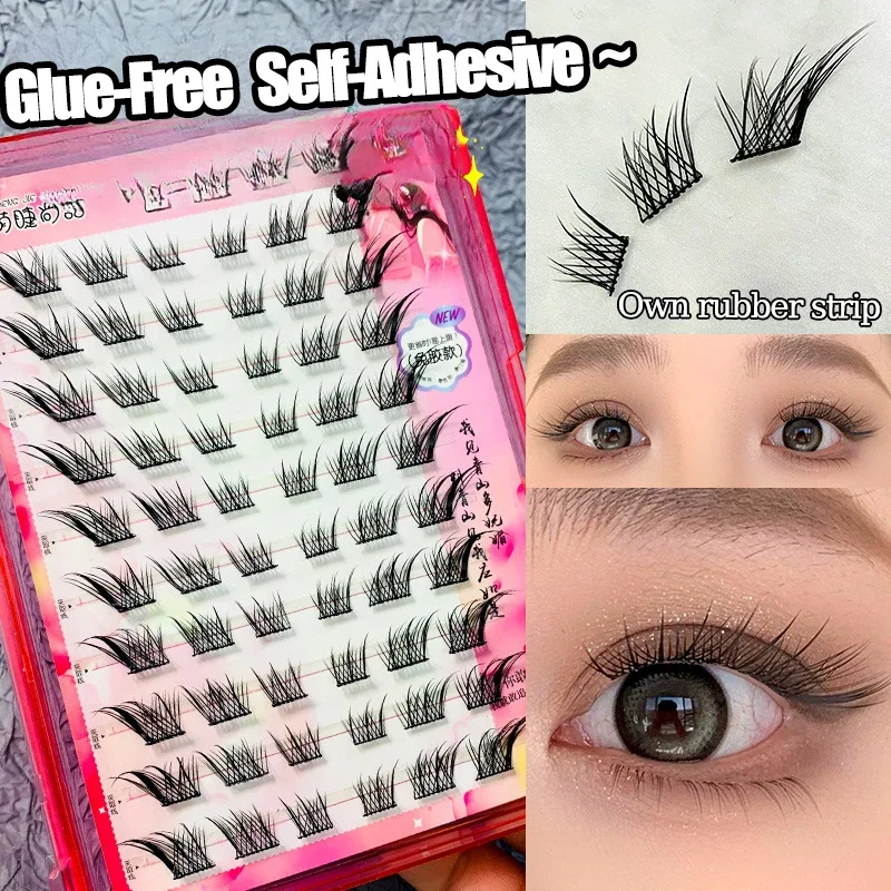 Neue Manga falsche Wimpern kleber freie selbst klebende Wimpern verlängerung Single Cluster natürliche Make-up Wimpern Wimpern Korea Kosmetik