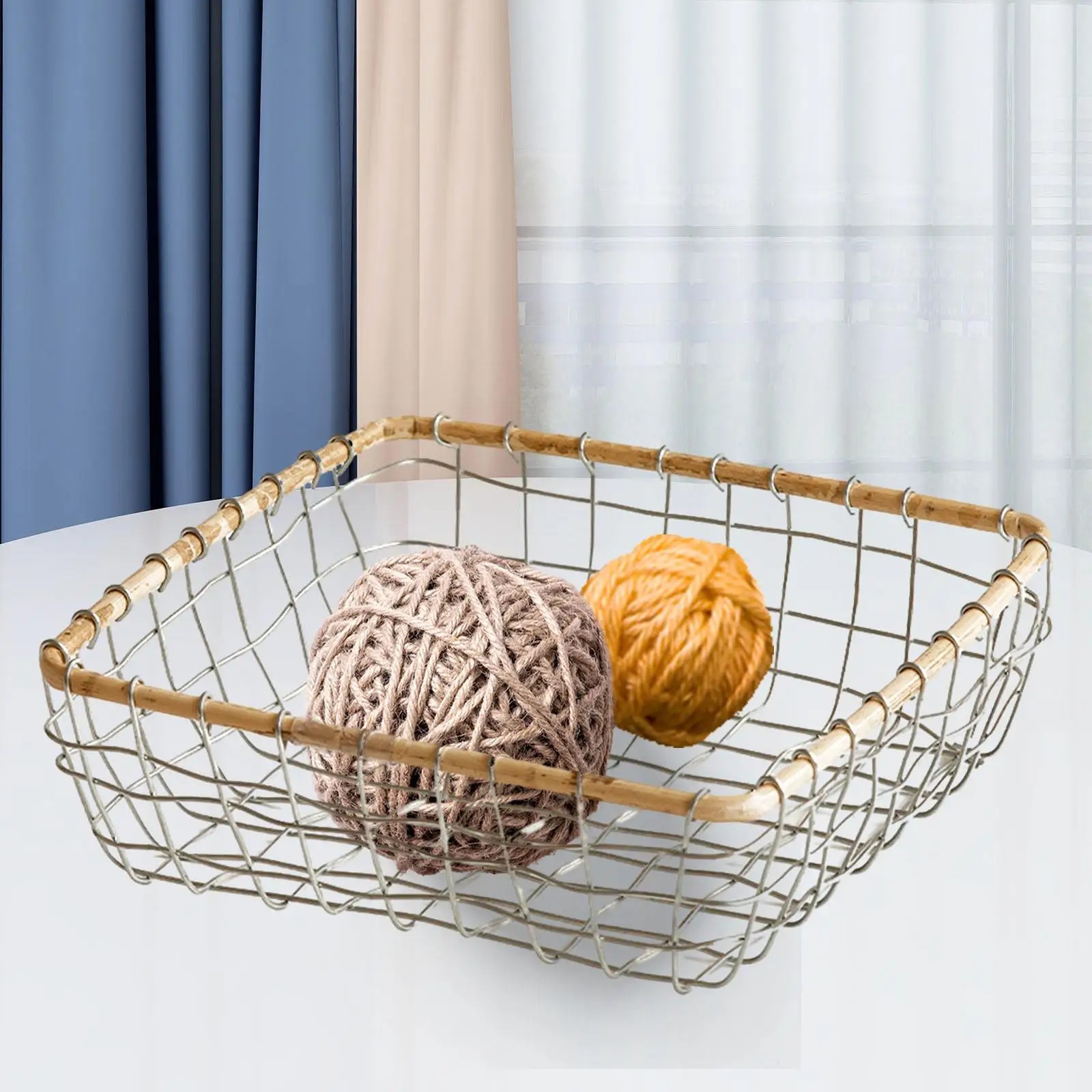 Fruit Basket Wire Basket Desk Creative Countertop Chicken Egg Storage Basket
