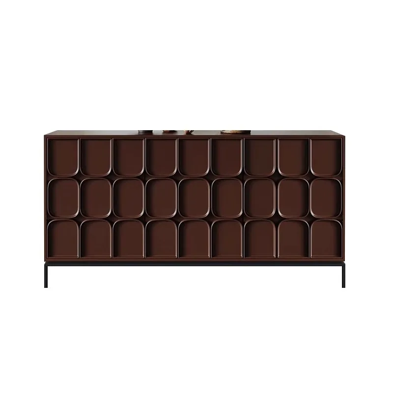 

Italian light luxury minimalist, small apartment solid wood dining side cabinet, living room entrance cabinet