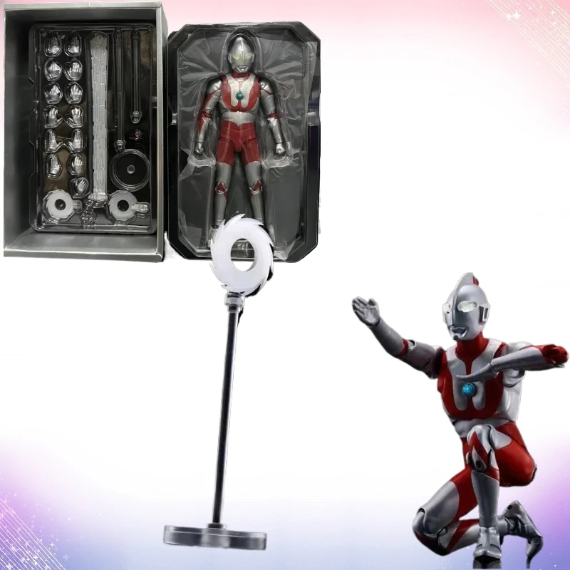SH Figuarts SHF True Bone Carving Metodo Ultraman 55th Anniversary Anime Figure Modello Action Toys Regali Consegna Staffa Regalo
