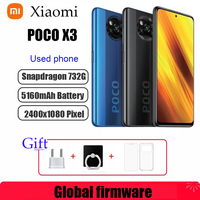 Global firmware Xiaomi POCO X3 smartphone Snapdragon 732G 6.67 inches 5160mAh 33w MIUI 12 used phone
