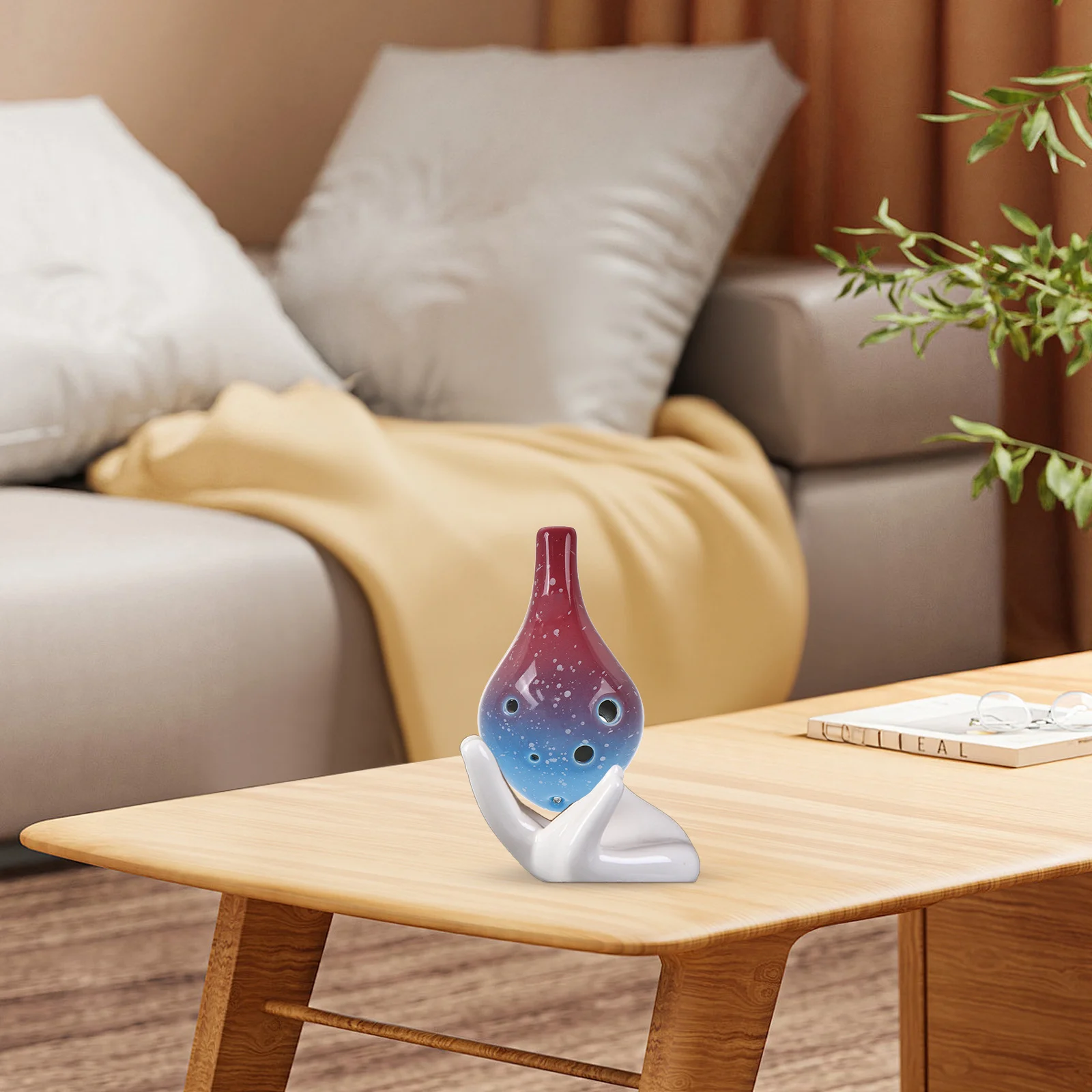 الأكرينا الصغيرة ذات 6 فتحات في أداة الرياح السيراميكية لتعلم المبتدئين، الممارسة الموسيقية المحمولة، الناي الكلاسيكي #3