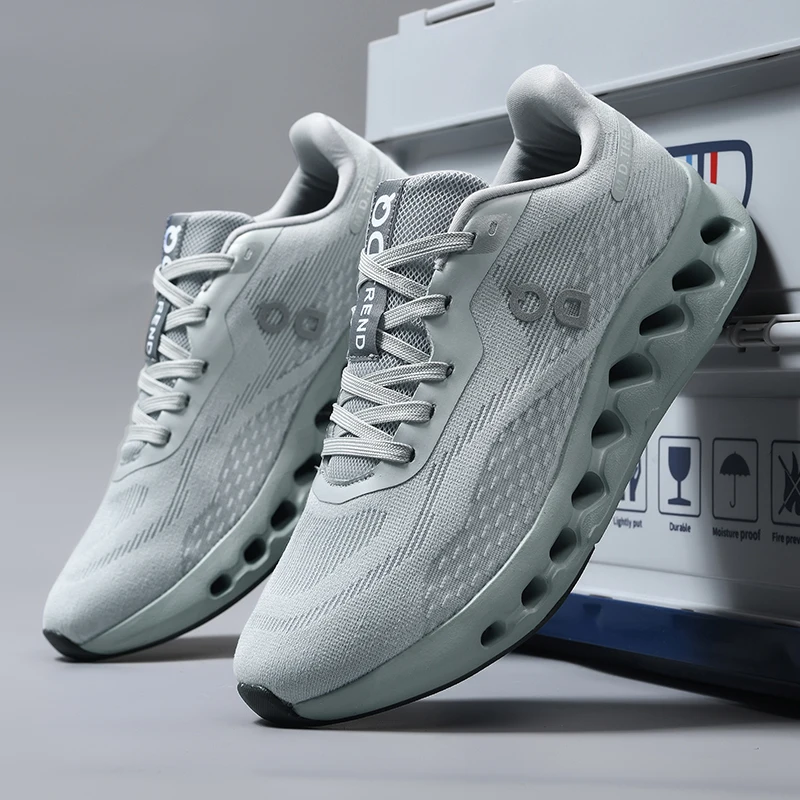 

Весенне-летняя новая мужская спортивная обувь, дышащая повседневная обувь, легкая сетчатая обувь, уличные амортизирующие кроссовки