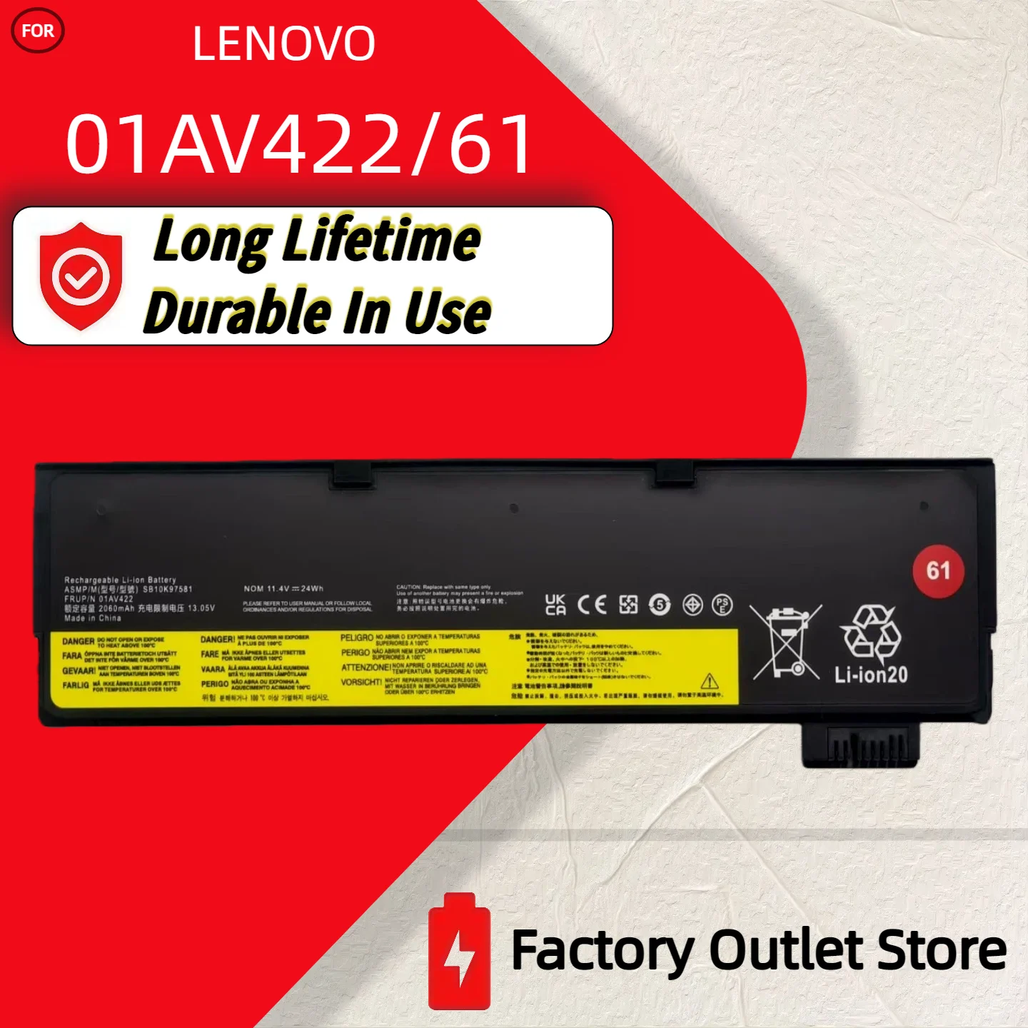 

Wholesale And Retail❗❗❗ 01AV425 Battery For Lenovo ThinkPad T470 T480 T570 T580 P51S P52S 01AV427 01AV428 01AV423 SB10K97580