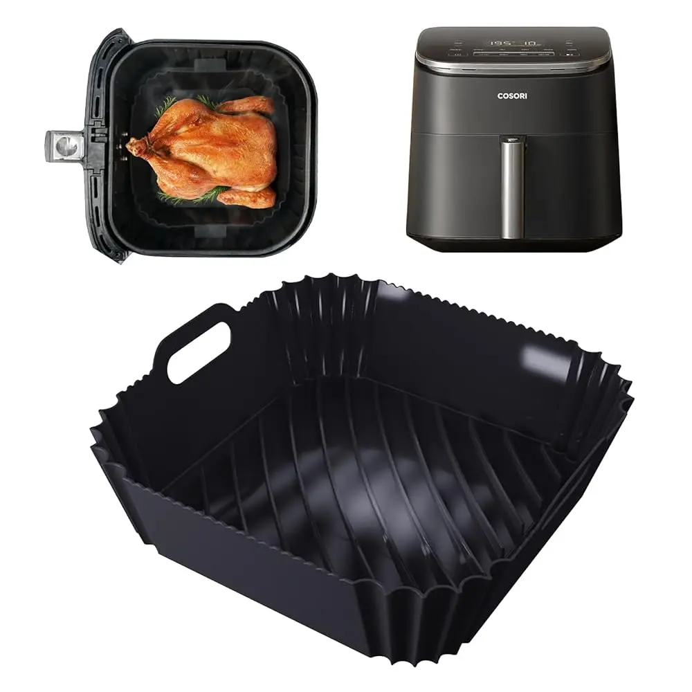 

Silicone Air Fryer Liner Accessories for COSORI TurboBlaze 6Qt Air Fryer 9-in-1, Compact & Large 6-Qt, Fast Turbo Modes, Dish