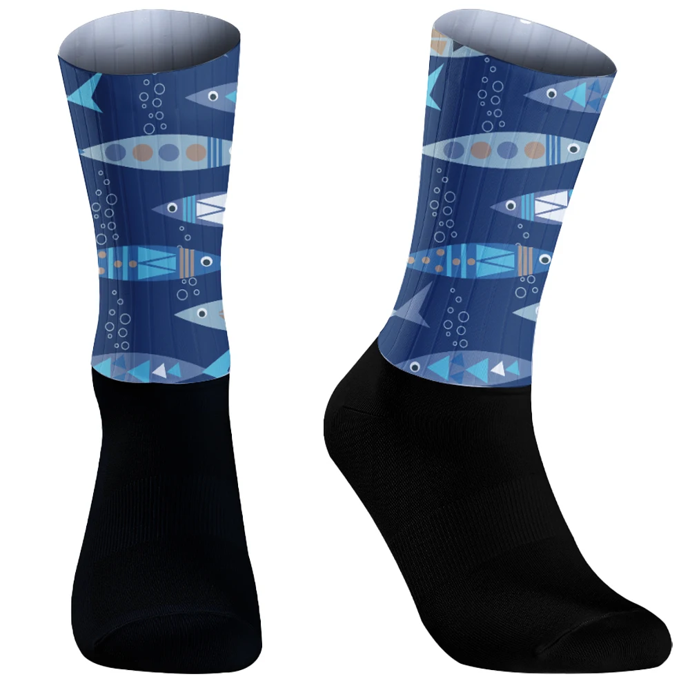 Cycling Socks Street Fashion Sports Print Skateboard Socks Hip Hop ocean Hip Hop Socks