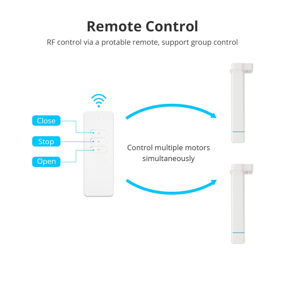 Zemismart Homekit WiFi Smart Curtain Motor Work with HomePod Mini Siri Voice Control for Electric Curtain Track Curtain Rails