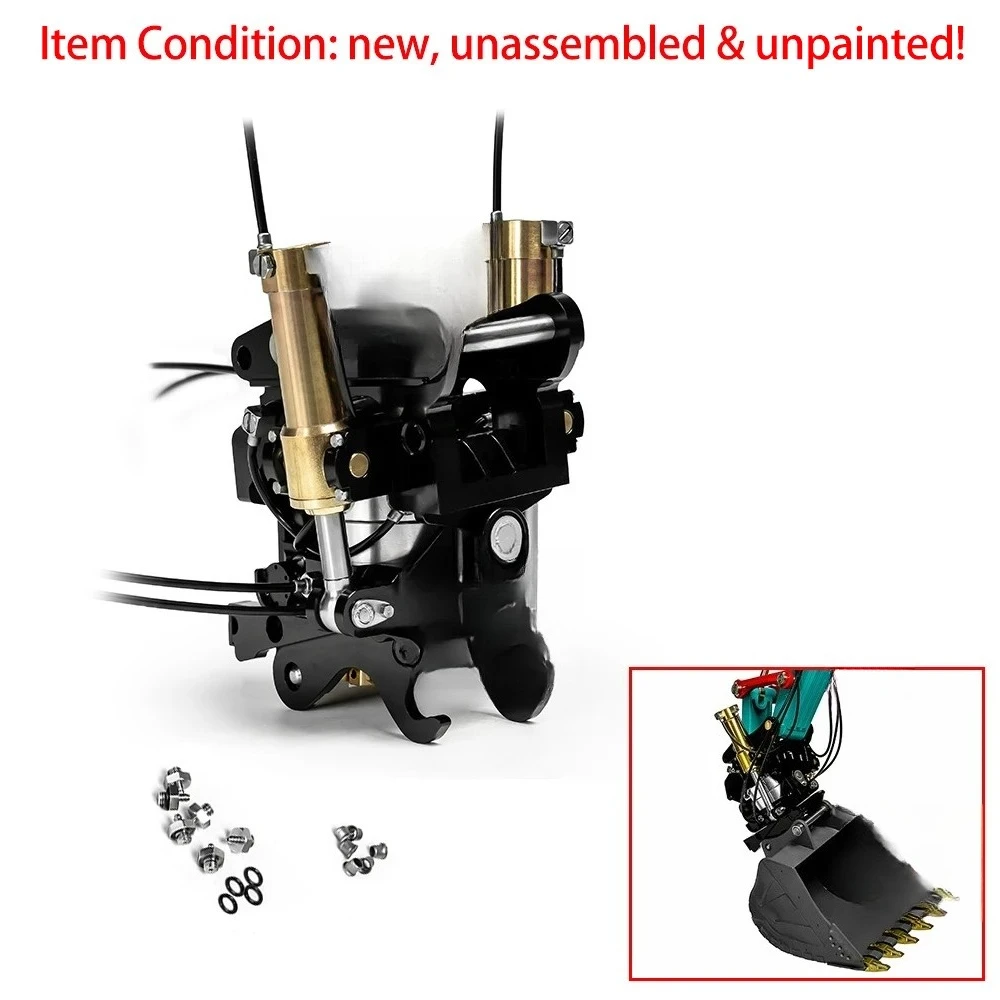 Toys LESU RC Parts Metal Wrist Quick Release Coupler for 1/14 RC Hydraulic Excavator Digger ET30H ET26L PC360 AC360 R945 SK500