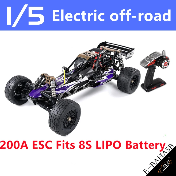 

ROFUN 1/5 EBAJA 5B электрическая игрушка на радиоуправлении BAJA Car 200A ESC Fit 8SLIPO Battery