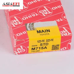 High quality M715A R715A 1ZZ 1ZZ-FE 2ZZ 2ZZ-FE STD Connecting rod bearing Main Con-Rod Bearing Metal 11701-22011 fit for Toyota