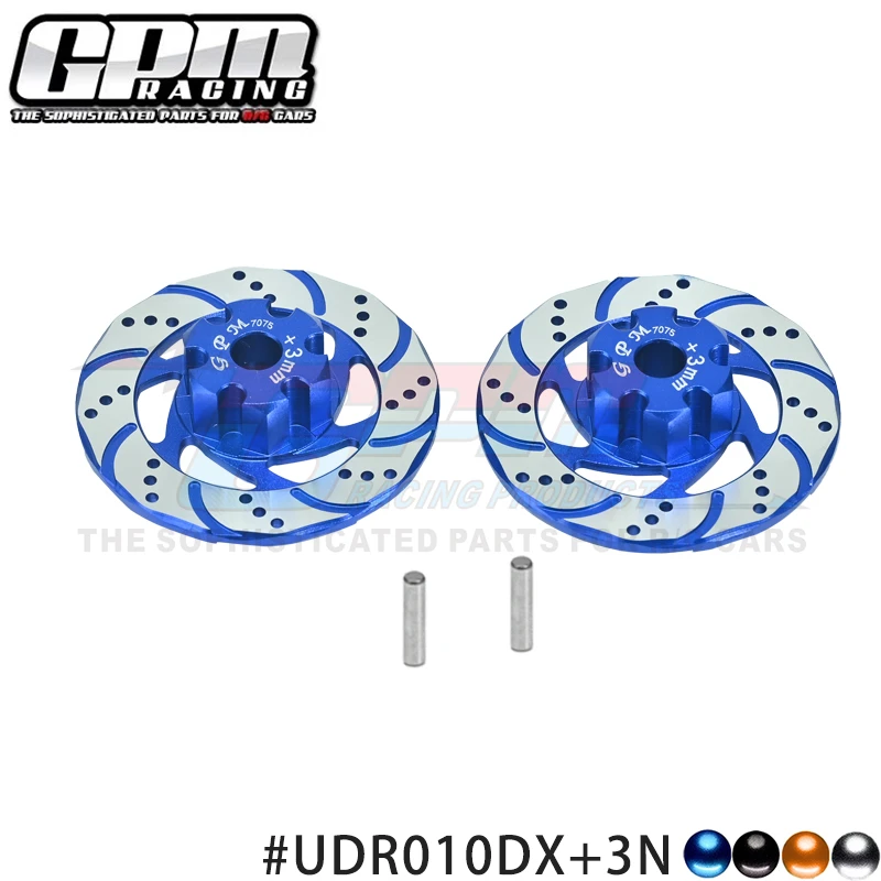 GPM Alu 7075 Hex & Brake Disk & Silver Lining TRAXXAS 1/7 Unlimited Desert Racer