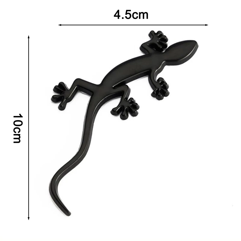 1 Reflective Car Metal Truck Sticker Lizard Gecko Sticker Badge 3d Badge Sticker For Decorative Models view 6